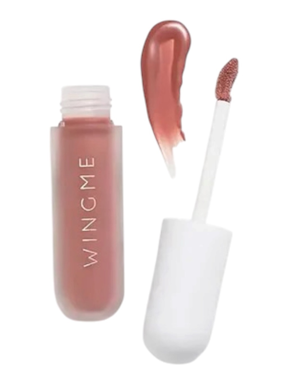 Wingme Sheer Cloud Lip Oil in Plume a Sheer Rosy Nude